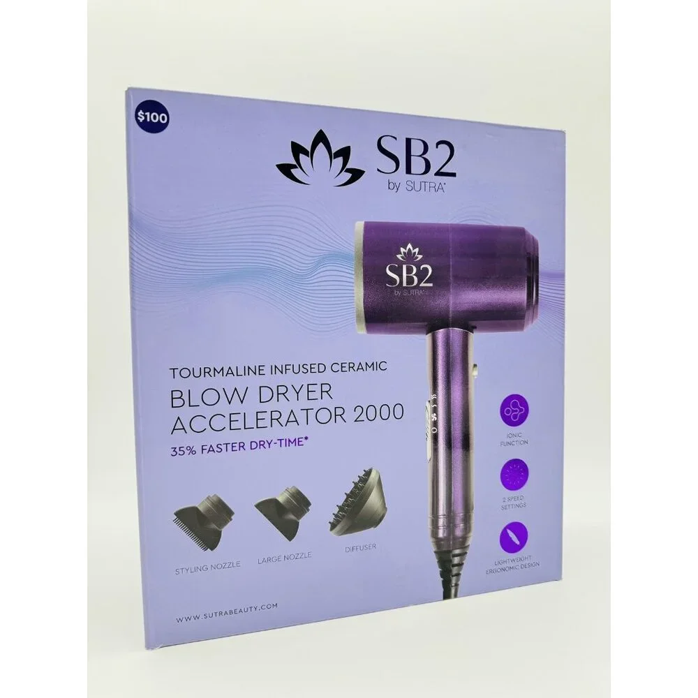 SB2 by SUTRA Accelerator ceramic 2000 Blow Dryer 35% Faster Dry Time